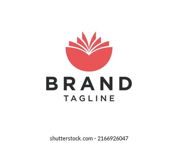 Open Book Logo Education Symbol Paper Icon Vector Logo Design
