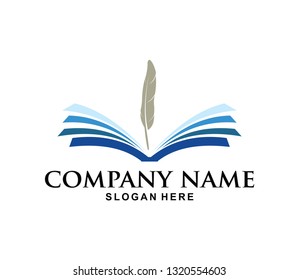 504 Open book feather logo Images, Stock Photos & Vectors | Shutterstock