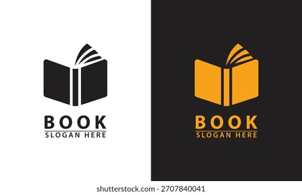 Abra el logotipo del libro con tres capas de papel.