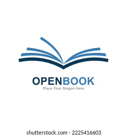 Stift Buch Logo, Vektordesign. Geeignet für Geschäfts-, Bildungs- und Buchhandlungen