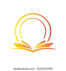 Abrir o ícone do vetor do logotipo do livro. símbolo do livro. Eps 10