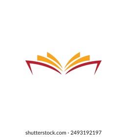 Open Book Logo Vector Illustration