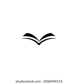 Open Book Logo Vector Illustration