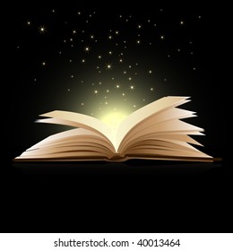 Open Book Magic - Education Concept