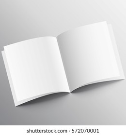 open book mockup design template