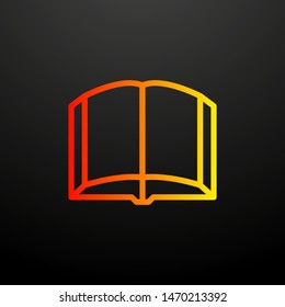 open book nolan icon. Elements of science set. Simple icon for websites, web design, mobile app, info graphics