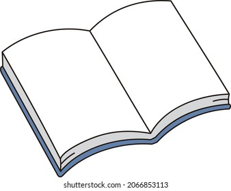 un libro abierto sin nada
