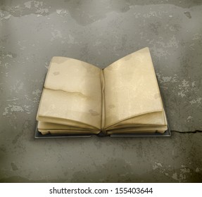 Open book old style vector