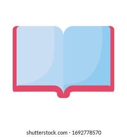 open book on white background vector illustration design