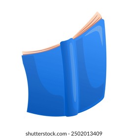 Open book on white background. Vector illustration.