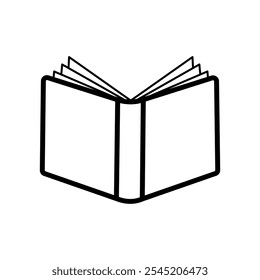 Abrir livro Sobre fundo branco