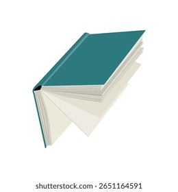 Open book on white background. back to school concept, 