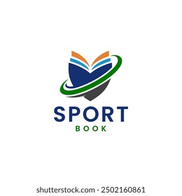 Open Book with Orbiting Ring - Education and Knowledge Symbol
