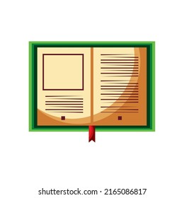 open book page icon isolated