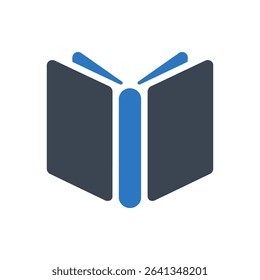 Open book with pages icon