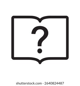 Open Book and Question Marks Symbolizing Learning