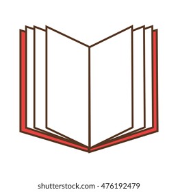 open book read education knowledge information object vector illustration