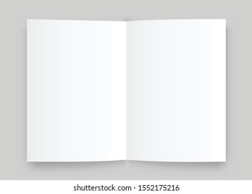 Open book in realistic style .Vector graphics for web sites.