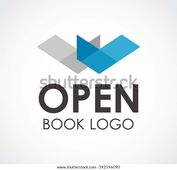 Open Book Ribbon Reading Abstract Vector Stock Vector (Royalty Free