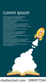 Abrir el libro y el cohete. el concepto de educación y la búsqueda del conocimiento crean iniciativa.