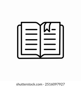 open book sheet icon vector