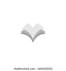 Open book side view free vector icon  design