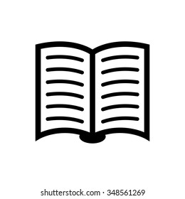 open book sign