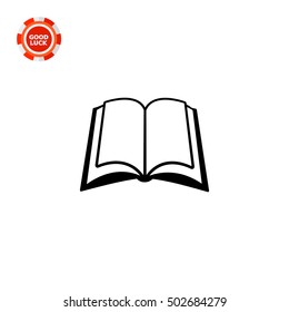 Open book simple icon