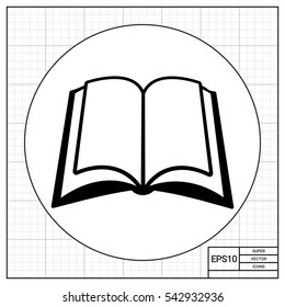 Open book simple icon