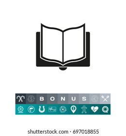 Open book simple icon