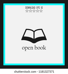 open book sketch vector icon