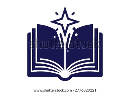 Open book with a starburst or light emanating from pages starburst knowledge education learning inspiration