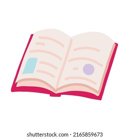 open book study icon isolated