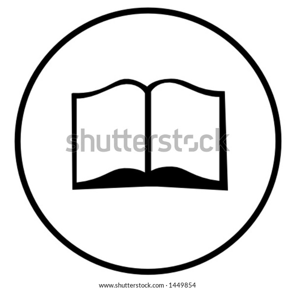 Open Book Symbol Stock Vector (Royalty Free) 1449854