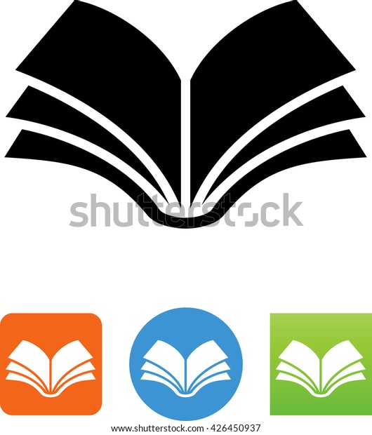 Open Book Symbol Stock Vector Royalty Free