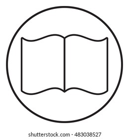 Open book symbol icon