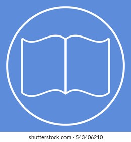 Open book symbol icon