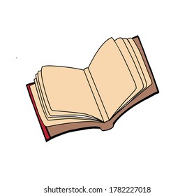 Open Book Symbol Knowledge Learning Old Stock Vector (Royalty Free ...