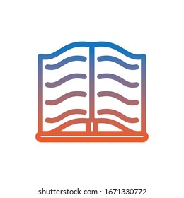 open book text isolated icon vector illustration graphic design