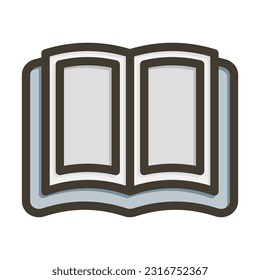 Open Book Thick Line Filled Colors For Personal And Commercial Use.
