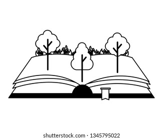open book trees nature