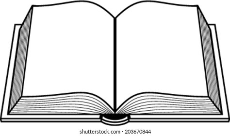 Open book vector