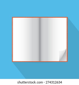 Open book vector