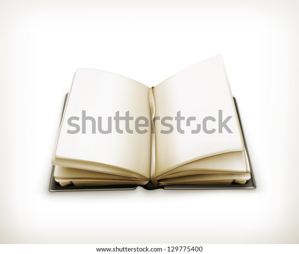 Open Book Vector Stock Vector (Royalty Free) 129775400