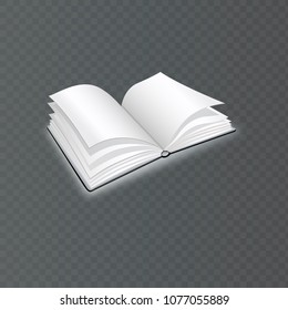 Open book vector design.