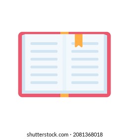 Open book vector. education concept online learning