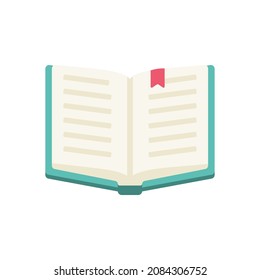 Open book vector. education concept online learning