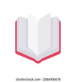 Open book vector. education concept online learning