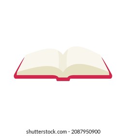 Open book vector. education concept online learning