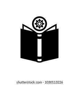 Open book vector icon.